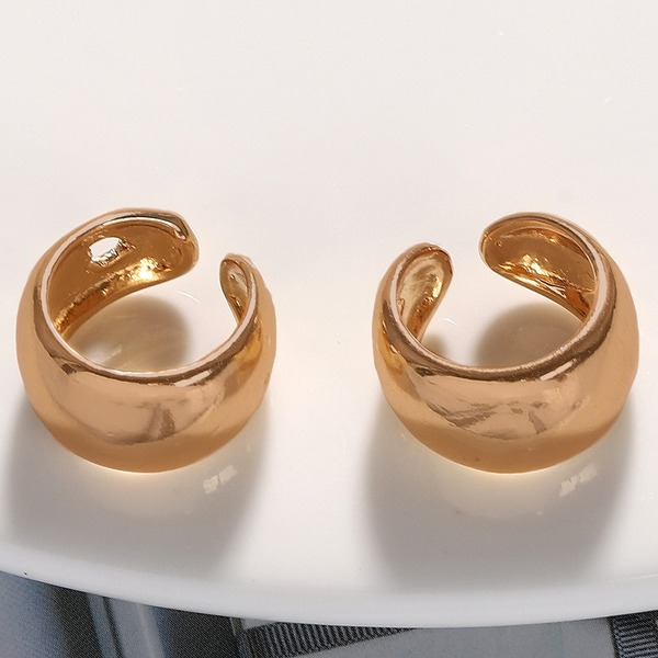 Bulk Jewelry Wholesale gold alloy wide hollow love earrings JDC-ES-V030 Wholesale factory from China YIWU China