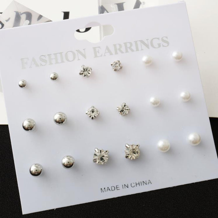 Bulk Jewelry Wholesale gold alloy zircon pearl earrings JDC-ES-RL041 Wholesale factory from China YIWU China