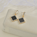 Bulk Jewelry Wholesale gold alloy zircon round diamond Earrings JDC-ES-bq101 Wholesale factory from China YIWU China