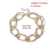 Bulk Jewelry Wholesale gold aluminum thick chain item necklaces JDC-NE-KunJ030 Wholesale factory from China YIWU China
