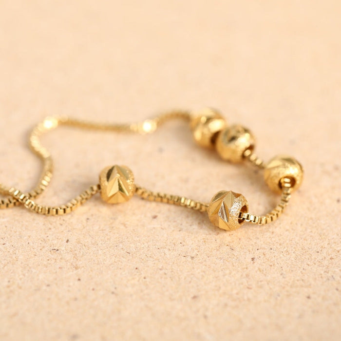 Wholesale Gold Bead Necklace Stainless Steel Sweater Chain 18K Gold Not FadeJDC-NE-Jif047 Necklaces 集沣 Wholesale Jewelry JoyasDeChina Joyas De China