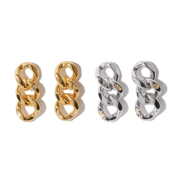 Wholesale Gold Brass Gold Foil Embellished Chain Tassel Stud Earrings JDC-ES-YWLY056 Earrings 丽轶 Wholesale Jewelry JoyasDeChina Joyas De China