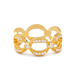 Bulk Jewelry Wholesale gold brass white steel twisted Rings JDC-RS-AS082 Wholesale factory from China YIWU China