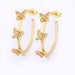 Wholesale gold butterfly style copper fashion Earrings JDC-ES-WN033 Earrings 薇妮 TER1082 Wholesale Jewelry JoyasDeChina Joyas De China