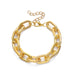 Wholesale gold CCB thick chain oval necklace JDC-NE-KunJ140 Necklaces JoyasDeChina Necklace Gold 3027 Wholesale Jewelry JoyasDeChina Joyas De China