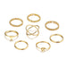 Wholesale Gold Color Alloy Rings Set JDC-RS-F578 Rings JoyasDeChina 54415 alloy Wholesale Jewelry JoyasDeChina Joyas De China