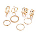 Wholesale Gold Color Alloy Rings Set JDC-RS-F578 Rings JoyasDeChina F1642 alloy Wholesale Jewelry JoyasDeChina Joyas De China