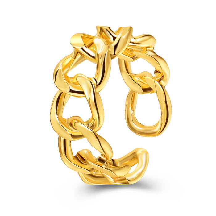 Wholesale Gold Color Chain Hollow Alloy Rings JDC-RS-F584 Rings JoyasDeChina 5430201 Wholesale Jewelry JoyasDeChina Joyas De China