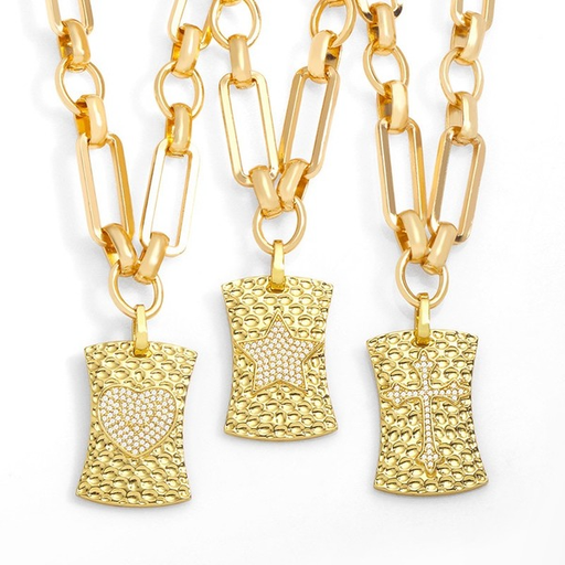 Wholesale gold color copper plated 18k gold necklaces JDC-NE-AS547 necklaces JoyasDeChina Wholesale Jewelry JoyasDeChina Joyas De China