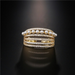 Wholesale gold color electroplated copper zircon rings JDC-RS-AG327 Rings JoyasDeChina Wholesale Jewelry JoyasDeChina Joyas De China