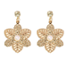 Wholesale gold color flower metal earrings JDC-ES-TC212 Earrings JoyasDeChina Wholesale Jewelry JoyasDeChina Joyas De China