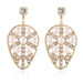 Wholesale gold color inlaid pearl and Rhinestone alloy earrings JDC-ES-TC189 Earrings JoyasDeChina golden Wholesale Jewelry JoyasDeChina Joyas De China