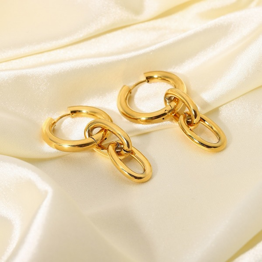 Wholesale gold color stainless steel earrings JDC-ES-JD118 Earrings JoyasDeChina Wholesale Jewelry JoyasDeChina Joyas De China
