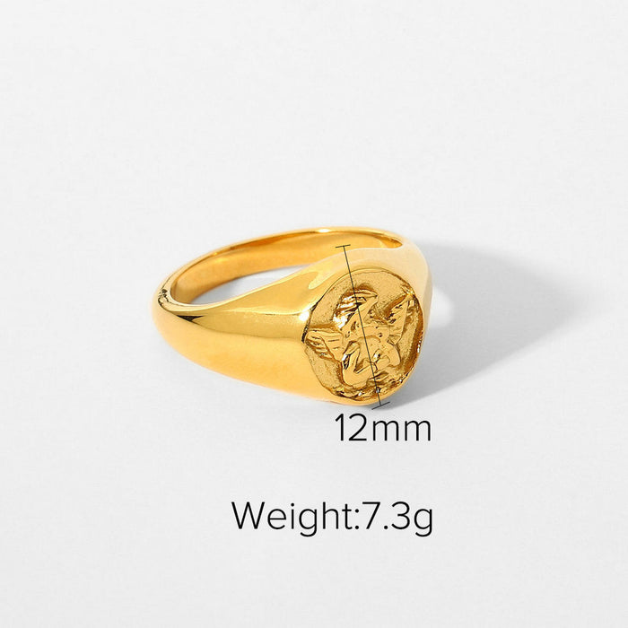 Wholesale gold color stainless steel Rings JDC-RS-JD062 Rings JoyasDeChina JDR201340 No.6 Wholesale Jewelry JoyasDeChina Joyas De China