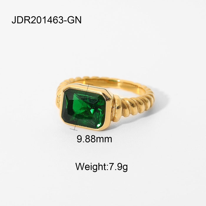 Wholesale gold color stainless steel rings JDC-RS-JD068 Rings JoyasDeChina JDR201463-GN NO.6 Wholesale Jewelry JoyasDeChina Joyas De China