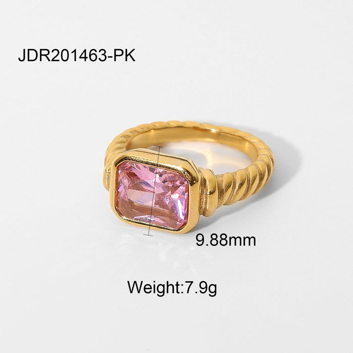 Wholesale gold color stainless steel rings JDC-RS-JD068 Rings JoyasDeChina JDR201463-PK NO.6 Wholesale Jewelry JoyasDeChina Joyas De China