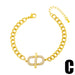 Wholesale Gold Color Zircon Copper Plated 18k Gold Bracelet JDC-BT-AS-013 Bracelet 翱�N C Wholesale Jewelry JoyasDeChina Joyas De China