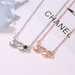 Bulk Jewelry Wholesale gold copper 100 languages I love you necklace JDC-NE-D612 Wholesale factory from China YIWU China