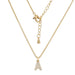 Wholesale gold copper 26 letter necklace JDC-NE-GSWB053 Necklaces JoyasDeChina A Wholesale Jewelry JoyasDeChina Joyas De China