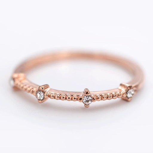 Bulk Jewelry Wholesale gold copper 4 small broken diamond rings refers to JDC-RS-D015 Wholesale factory from China YIWU China