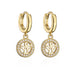 Wholesale gold copper Angel Earrings JDC-ES-ag026 Earrings JoyasDeChina 40905 Wholesale Jewelry JoyasDeChina Joyas De China
