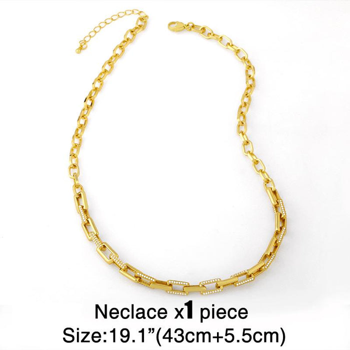 Bulk Jewelry Wholesale gold copper chain Necklaces JDC-NE-AS268 Wholesale factory from China YIWU China