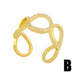 Bulk Jewelry Wholesale gold copper chain Rings JDC-RS-AS139 Wholesale factory from China YIWU China