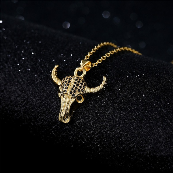 Bulk Jewelry Wholesale gold copper cow head and sheep head Necklaces JDC-NE-ag006 Wholesale factory from China YIWU China