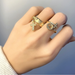 Bulk Jewelry Wholesale gold copper cross Rings JDC-RS-AS126 Wholesale factory from China YIWU China
