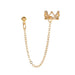 Wholesale gold copper crown U-shaped ear clip hollow JDC-ES-D465 Earrings JoyasDeChina 01kc gold 5916 Wholesale Jewelry JoyasDeChina Joyas De China