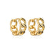 Wholesale gold copper Cuban chain earrings JDC-ES-ag087 Earrings JoyasDeChina 40669 Wholesale Jewelry JoyasDeChina Joyas De China