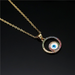 Bulk Jewelry Wholesale gold copper devil's eye Necklaces JDC-NE-ag016 Wholesale factory from China YIWU China