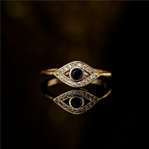 Bulk Jewelry Wholesale gold copper devil's eye opening ring JDC-RS-ag008 Wholesale factory from China YIWU China