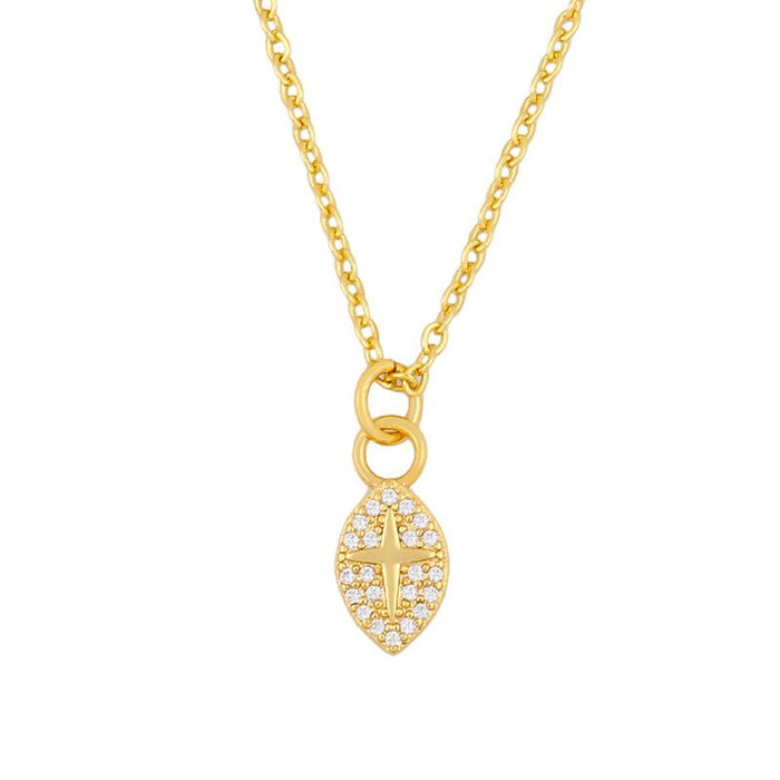 Bulk Jewelry Wholesale gold copper Diamond Head Necklaces JDC-NE-AS261 Wholesale factory from China YIWU China