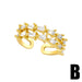 Bulk Jewelry Wholesale gold copper double-opening Rings JDC-RS-AS119 Wholesale factory from China YIWU China