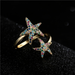 Bulk Jewelry Wholesale gold copper double starfish Rings JDC-RS-ag029 Wholesale factory from China YIWU China