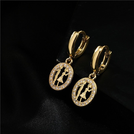 Bulk Jewelry Wholesale gold copper earrings for boys and girls JDC-ES-ag027 Wholesale factory from China YIWU China
