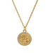 Bulk Jewelry Wholesale gold copper evil's eye round pendant JDC-NE-BD002 Wholesale factory from China YIWU China