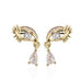 Wholesale gold copper eye tears set diamond earrings JDC-ES-ag072 Earrings JoyasDeChina 40833 Wholesale Jewelry JoyasDeChina Joyas De China