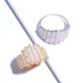 Bulk Jewelry Wholesale gold copper fan Rings JDC-RS-AS198 Wholesale factory from China YIWU China