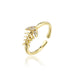 Bulk Jewelry Wholesale gold copper fish bone Rings JDC-RS-ag055 Wholesale factory from China YIWU China