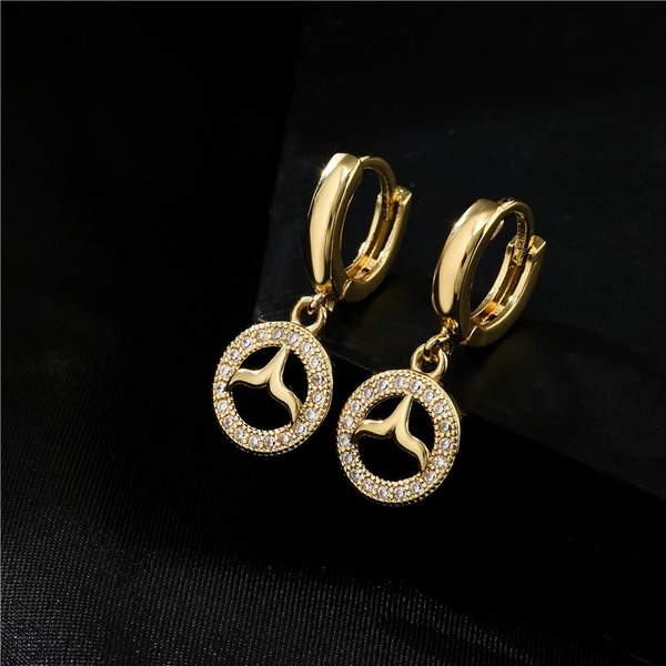 Bulk Jewelry Wholesale gold copper fishtail Earrings JDC-ES-ag028 Wholesale factory from China YIWU China