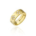 Bulk Jewelry Wholesale gold copper flower opening Rings JDC-RS-ag079 Wholesale factory from China YIWU China
