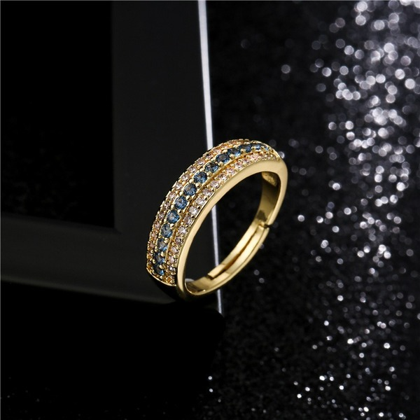 Bulk Jewelry Wholesale gold copper full diamond zircon rings JDC-RS-ag141 Wholesale factory from China YIWU China