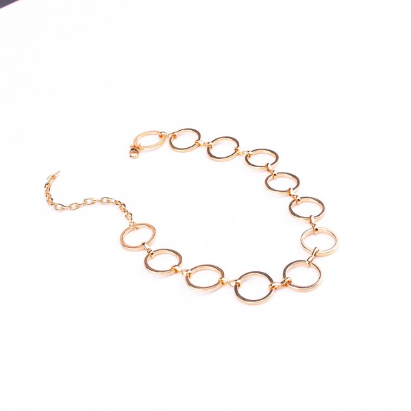 Bulk Jewelry Wholesale gold copper geometric copper ring necklace JDC-NE-KunJ031 Wholesale factory from China YIWU China