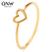 Bulk Jewelry Wholesale gold copper hollow love peach heart-shaped ring JDC-RS-D013 Wholesale factory from China YIWU China