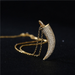 Bulk Jewelry Wholesale gold copper horn Necklaces JDC-NE-ag008 Wholesale factory from China YIWU China