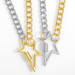 Bulk Jewelry Wholesale gold copper irregular pentagram Necklaces JDC-NE-AS237 Wholesale factory from China YIWU China