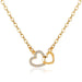 Bulk Jewelry Wholesale gold copper joker love necklace JDC-NE-D570 Wholesale factory from China YIWU China