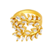 Bulk Jewelry Wholesale gold copper leaf branch Rings JDC-RS-AS142 Wholesale factory from China YIWU China